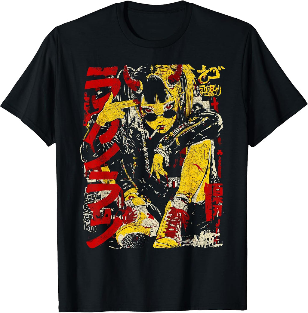 Anime Merch Cyberpunk Aesthetic Harajuku Outfits