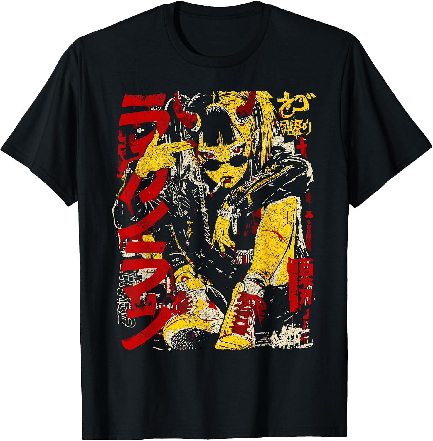 Anime Merch Cyberpunk Aesthetic Harajuku Outfits