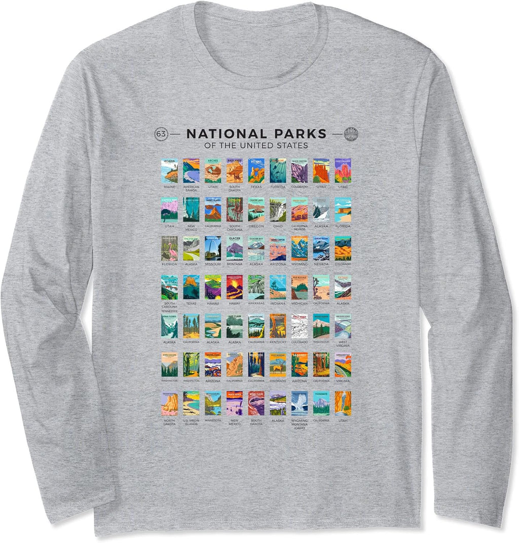 National Parks of the US Merch Apparel Designs