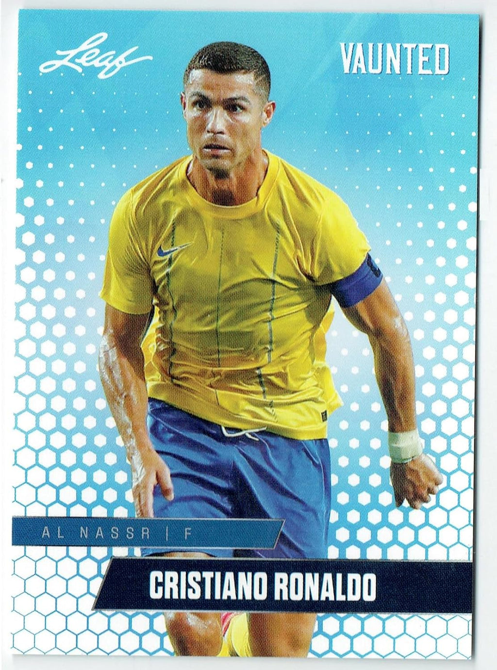 Mint Cristiano Ronaldo 2024 Leaf Vaunted #3V Debut Collection Trading Card Al Nassr