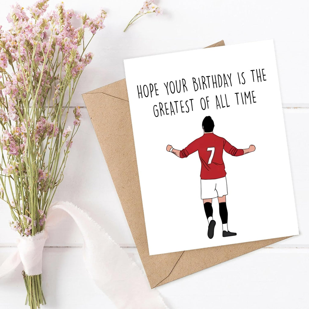Hope Your Birthday Is The Greatest Of All Time - Ronaldo Birthday - Soccer Card - Football Card