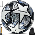 Soccer Ball Size 5,Waterproof PU Leather,Official Match Ball