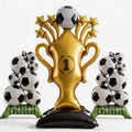 Soccer Ball Balloons & Trophy Set - 59 Inch Large Foil Balloons Balls and Trophies, Soccer Party Decorations for World Cup Soccer Events, 2026 Championship Birthday Supplies for Fans