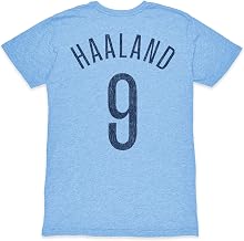 Manchester City Erling Haaland Premium Vintage Twisted Triblend Slub T-Shirt
