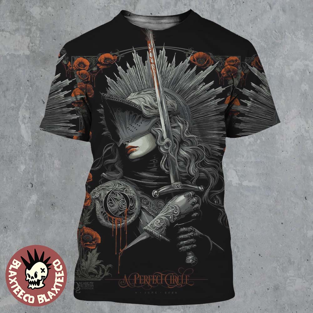 A Perfect Circle London UK 2026 Night 2 Gig Poster At O2 Academy Brixton On 4 June 2026 All Over Print Shirt