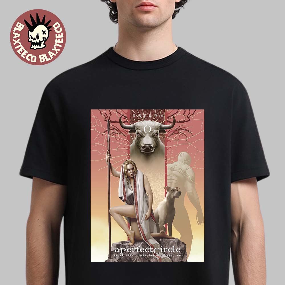 A Perfect Circle Prague Czechia 2026 Tonight Poster At Forum Karlin On 2 July 2026 T-Shirt