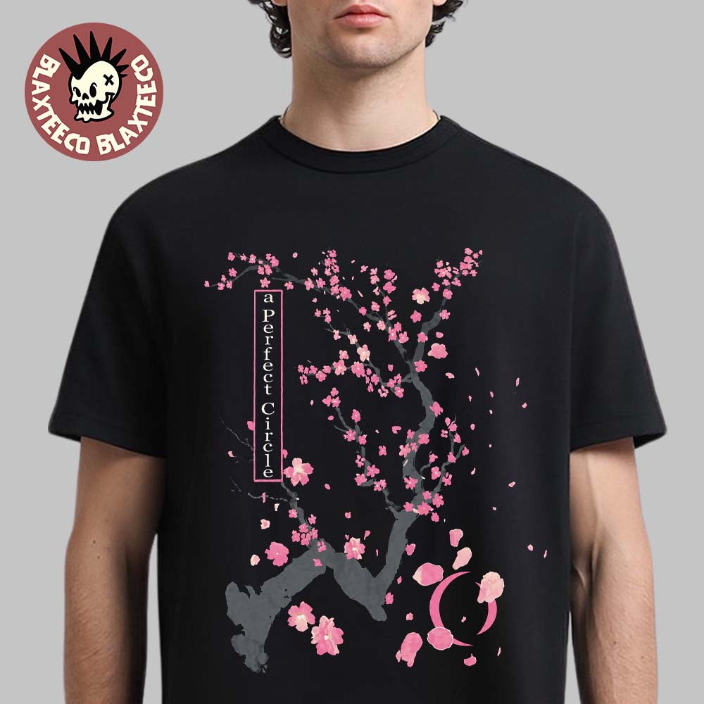 A Perfect Circle Summer EU And UK Tour 2026 Merch Cherry Blossom T-Shirt