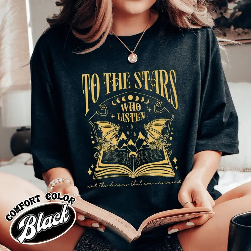 Acotar Velaris Starlight Shirt Throne Glass Haunting Adeline Dark Romance Shirts T-Shirts