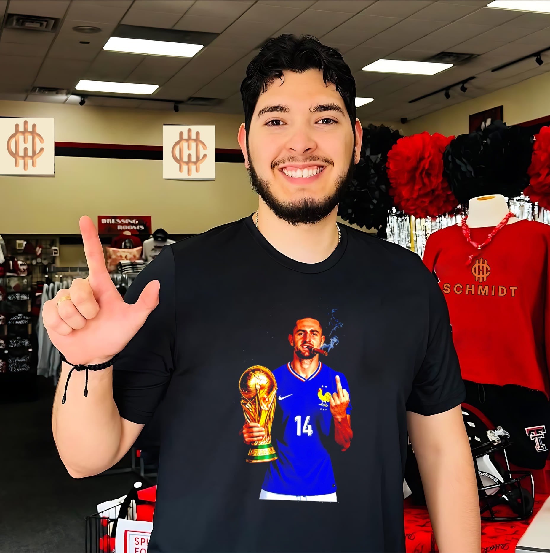 Adrien Rabiot France National Team World Cup Champion middle finger shirt