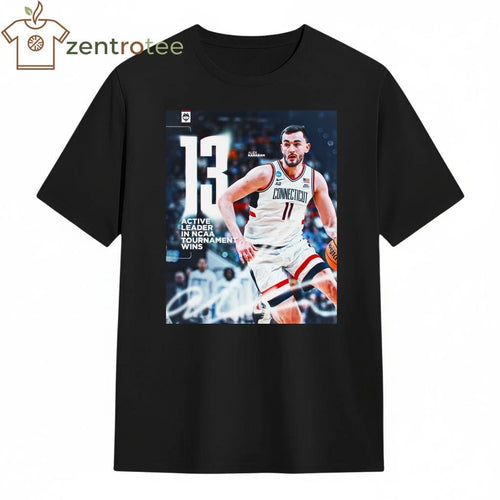 Alex Karaban 13 active leader in NCAA Tournament wins 2026 shirt