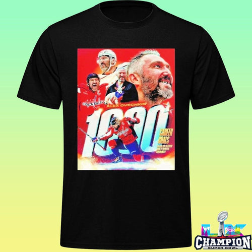 Alex Ovechkin Washington Capitals Nhl 1000 Career Goals In Regular Season And Playoffs Combined Shirt
