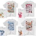 All Team NCAA Basketball Team Retro College 2 Sided Shirt Game Day Hoops Fans Menswear & T-Shirts