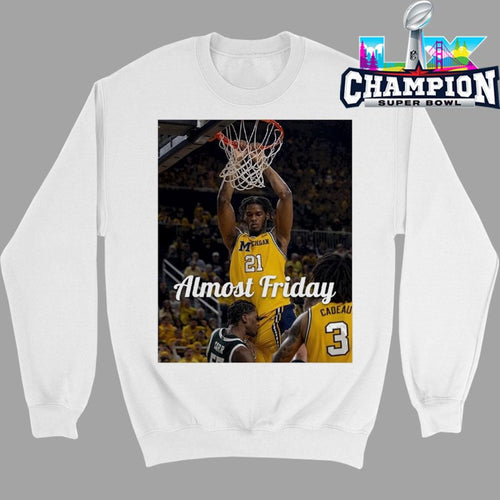 Almost Friday Michigan Wolverines Morez Johnson Jr. Shirt