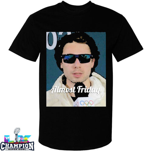 Almost Friday Quinn Hughes Olympic Glasses T-shirts