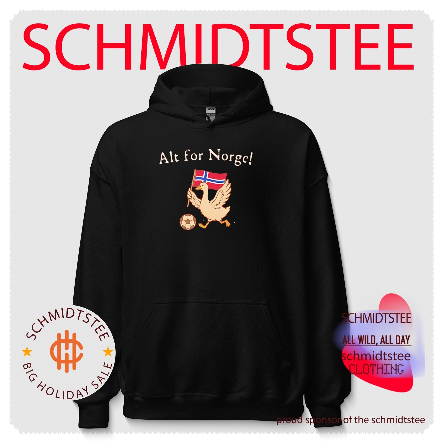 Alt for Norge Goose Soccer Norway Norwegian shirt