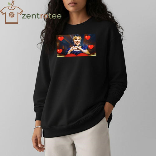 Alysa Liu love hearts shirt