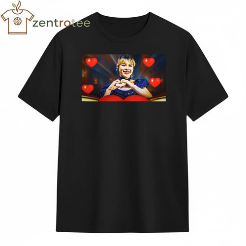Alysa Liu love hearts shirt