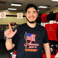 America Runs on Dunkin’ Patriotic Flag Coffee shirt