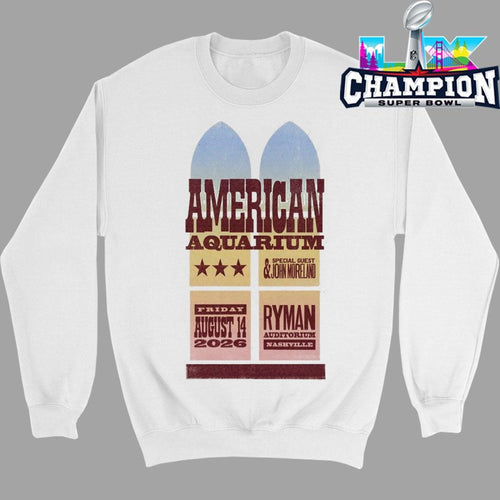 American Aquarium August 14 2026 Nashville Tn Shirt