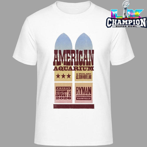 American Aquarium August 14 2026 Nashville Tn Shirt