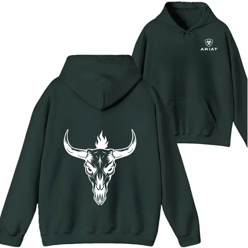 Ariat Bold Skull Flames Casual Outdoor Adventures Womenswear T-Shirts