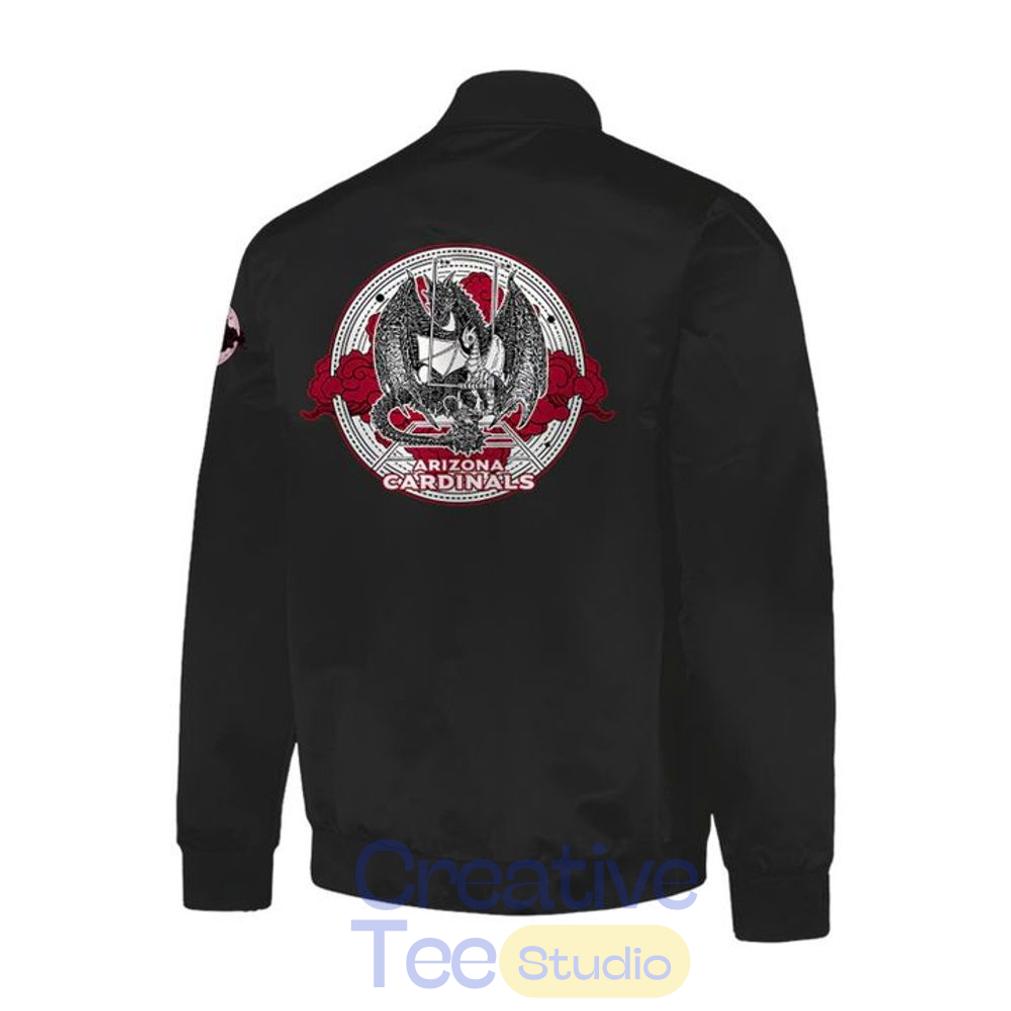 Arizona Cardinals x Fourth Wing Night 2026 Special Black Bomber Jacket