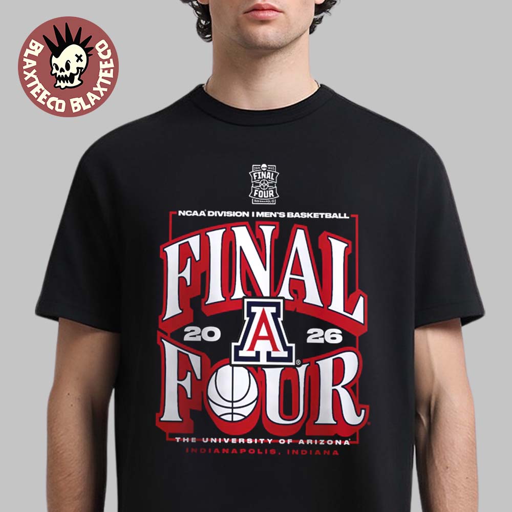 Arizona Wildcats Men’s Basketball 2026 NCAA Tournament Final Four Indiana Bound T-Shirt