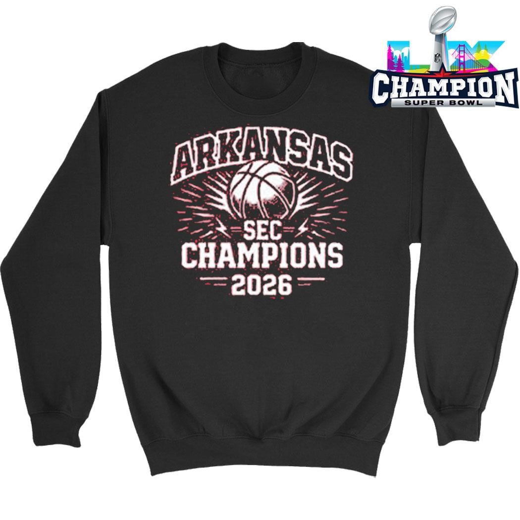Arkansas Razorbacks Champions Sec Men’s Basketball Tournament 2026 Shirt