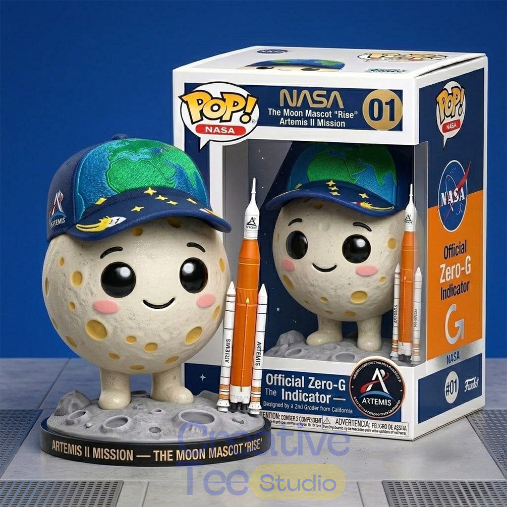 Artemis II Mission Nasa Zero G Indicator Moon Mascot Rise Pop Figure