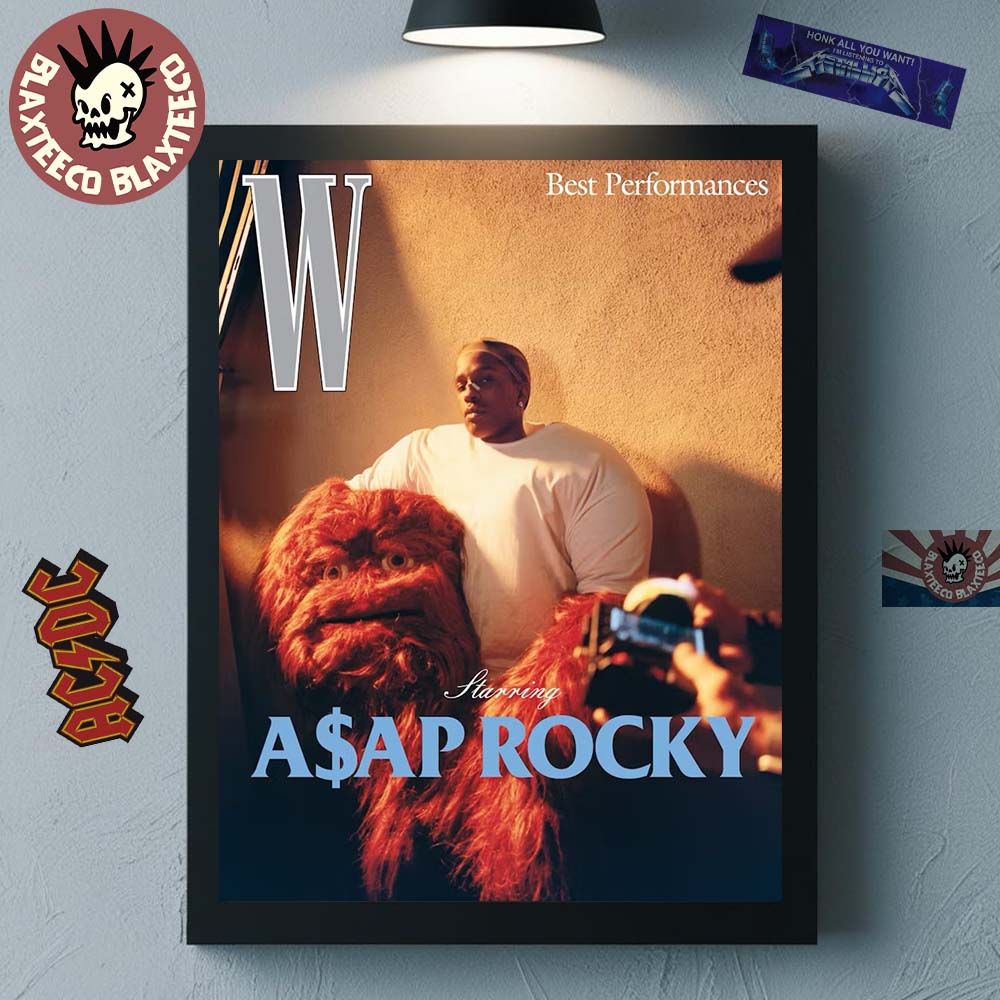 Asap Rocky Starring The Cover Of W Magazine Best Performances Home Decor Poster Canvas