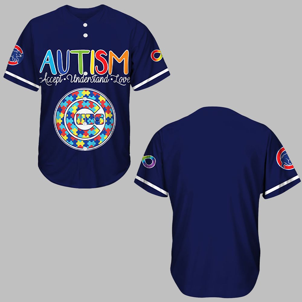 Astros Autism Awareness Baseball Jersey - Grishko.com