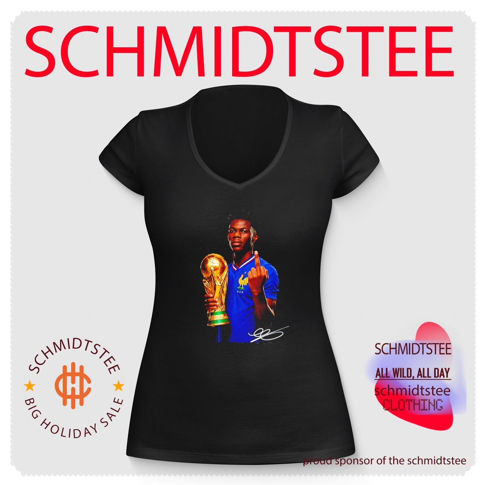 Aurelien Tchouameni France National Team World Cup middle finger shirt