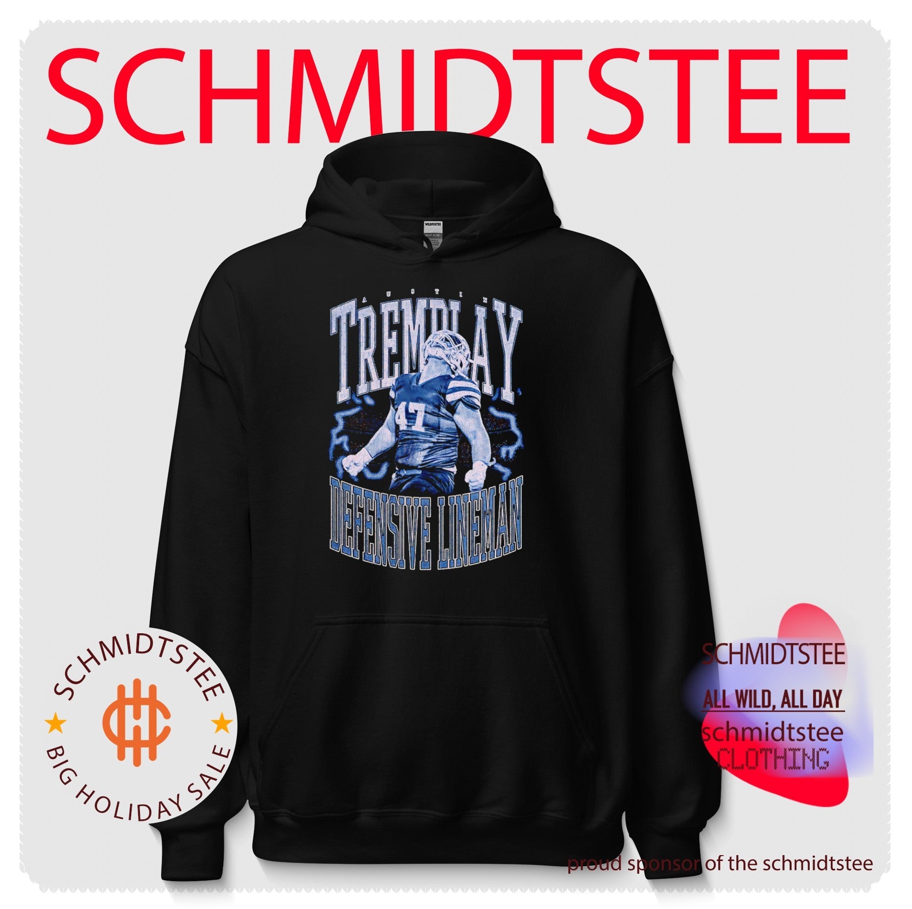 Austin Tremblay Defensive Lineman football player shirt