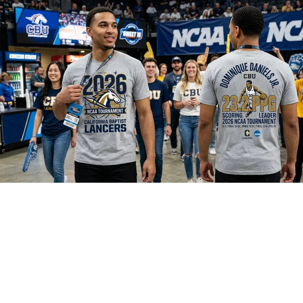 Awesome 2026 NCAA Tournament basketball Dominique Daniels Jr. (California Baptist) 23.2 PPG shirt