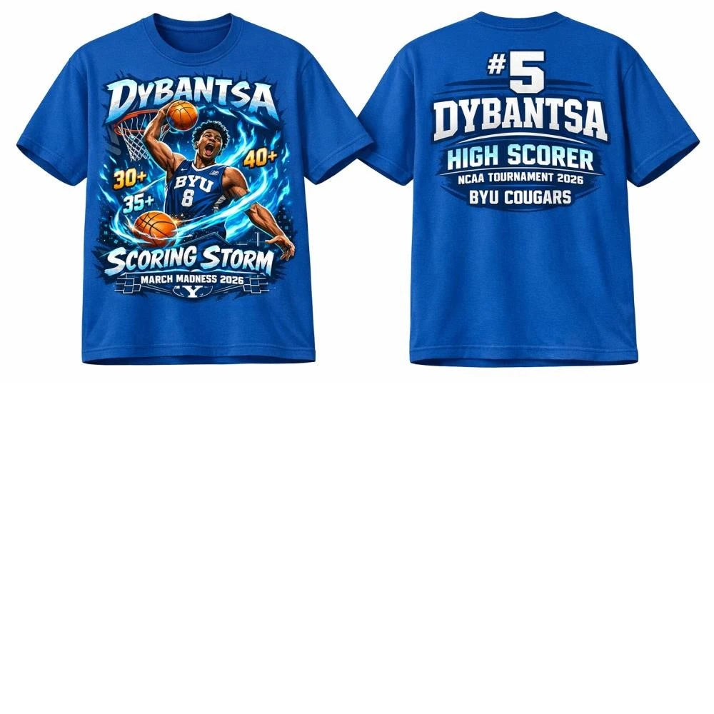 Awesome AJ Dybantsa Scoring Storm BYU Cougars 2026 March Madness High Scorer T-Shirt
