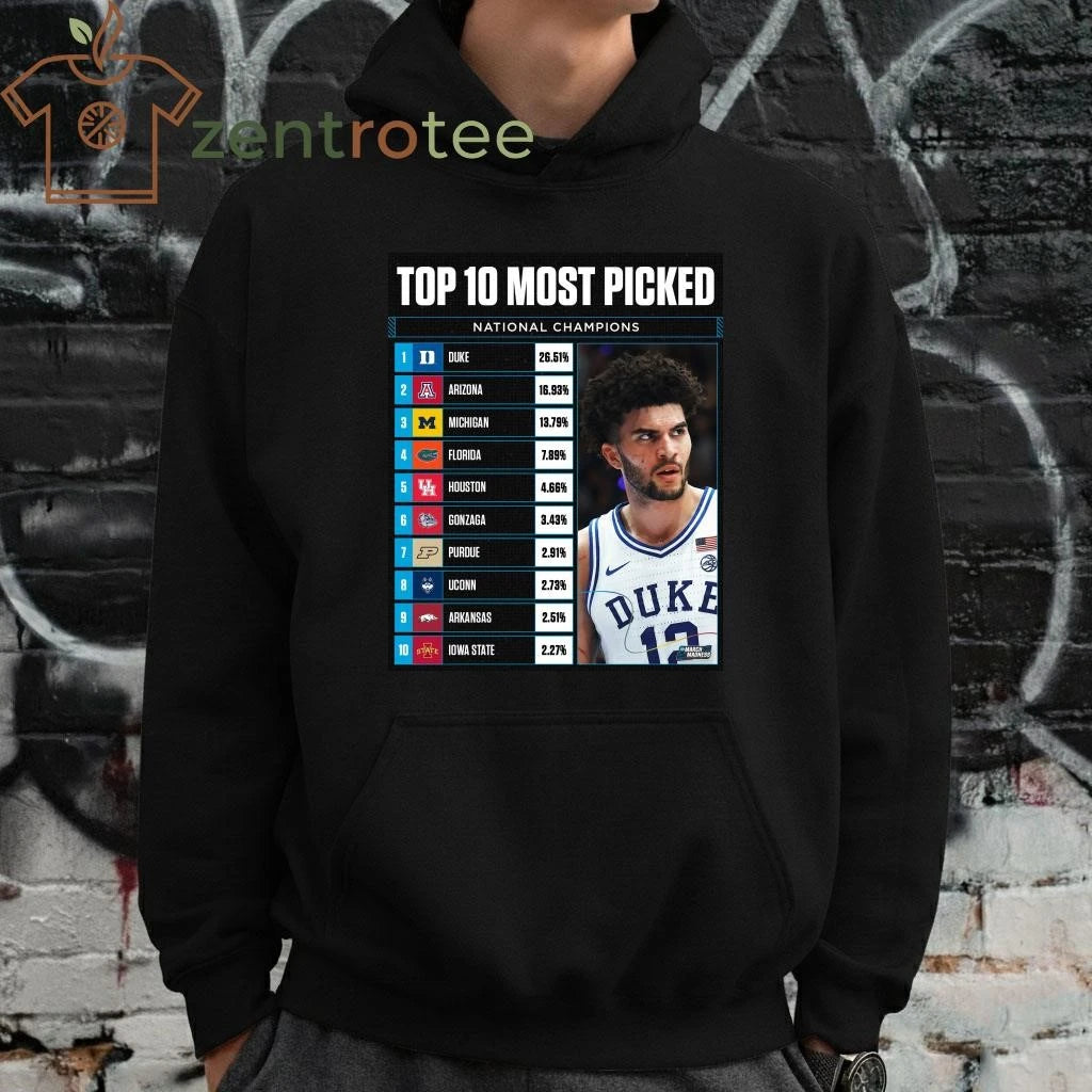 Awesome Top 10 most picked National Champions NCAA March Madness 2026 shirt