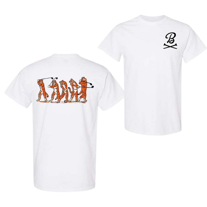 BARSTOOL GOLF TIGER SWING II Free Shipping Full Color Full Size T-Shirts