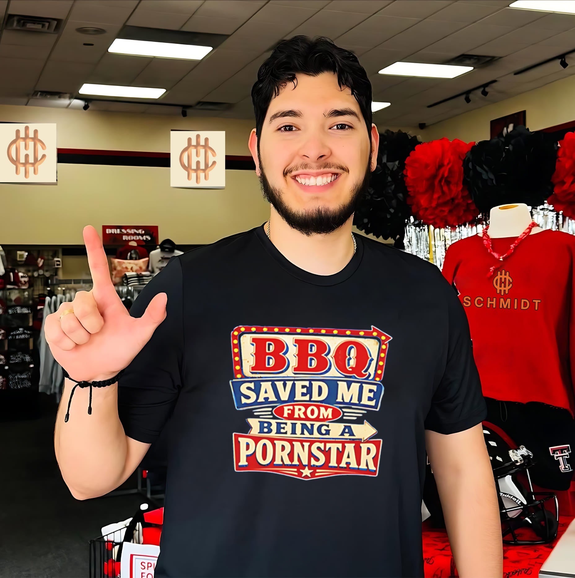 BBQ Saved Me From Being a Porn Star funny barbecue shirt