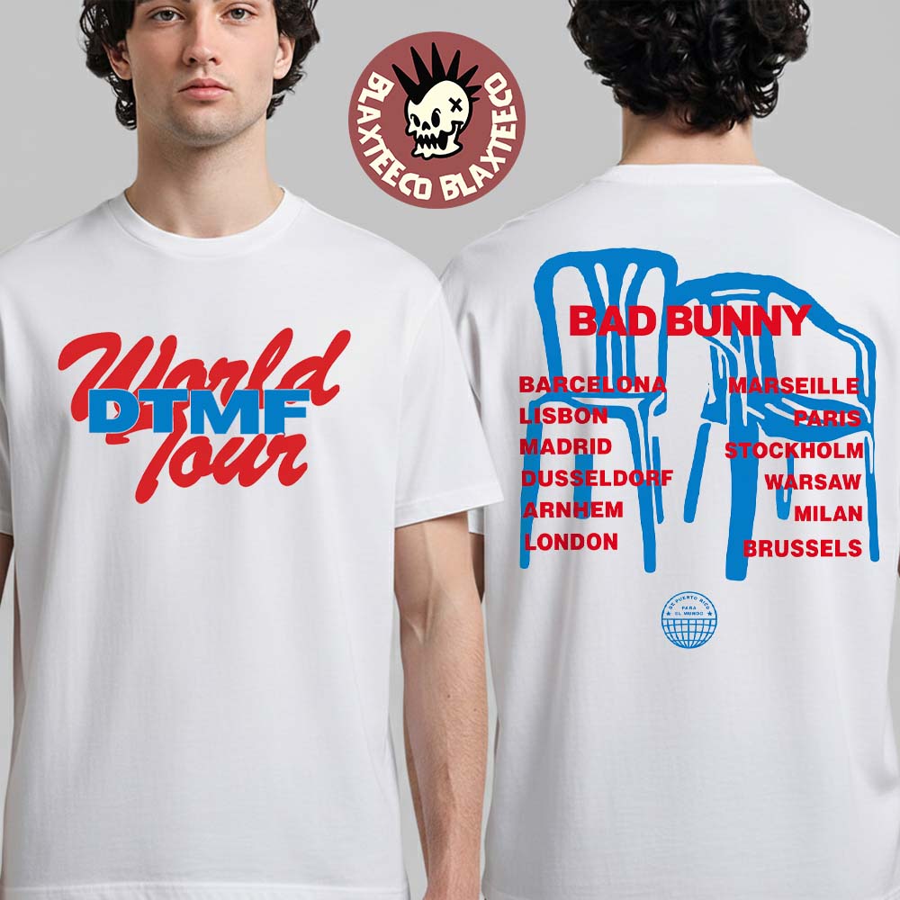 Bad Bunny DTMF World Tour 2026 Merch Monobloc T-Shirt