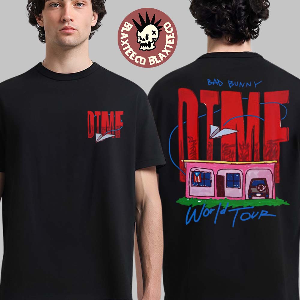 Bad Bunny DTMF World Tour 2026 Merch Paper Airplane T-Shirt