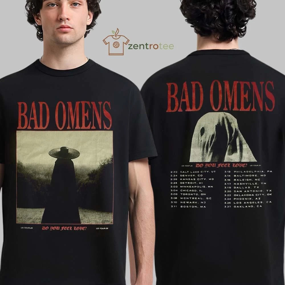 Bad Omens Do You Feel Love North America Tour 2026 Merchandise tee