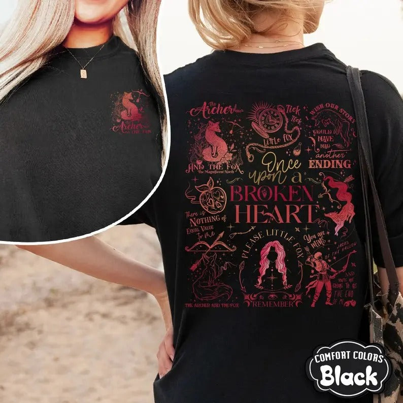 Ballad Archer Fox Shirt Evangeline Jacks Shirt Bookish Shirt Once Upon Broken Heart Shirt T-Shirts