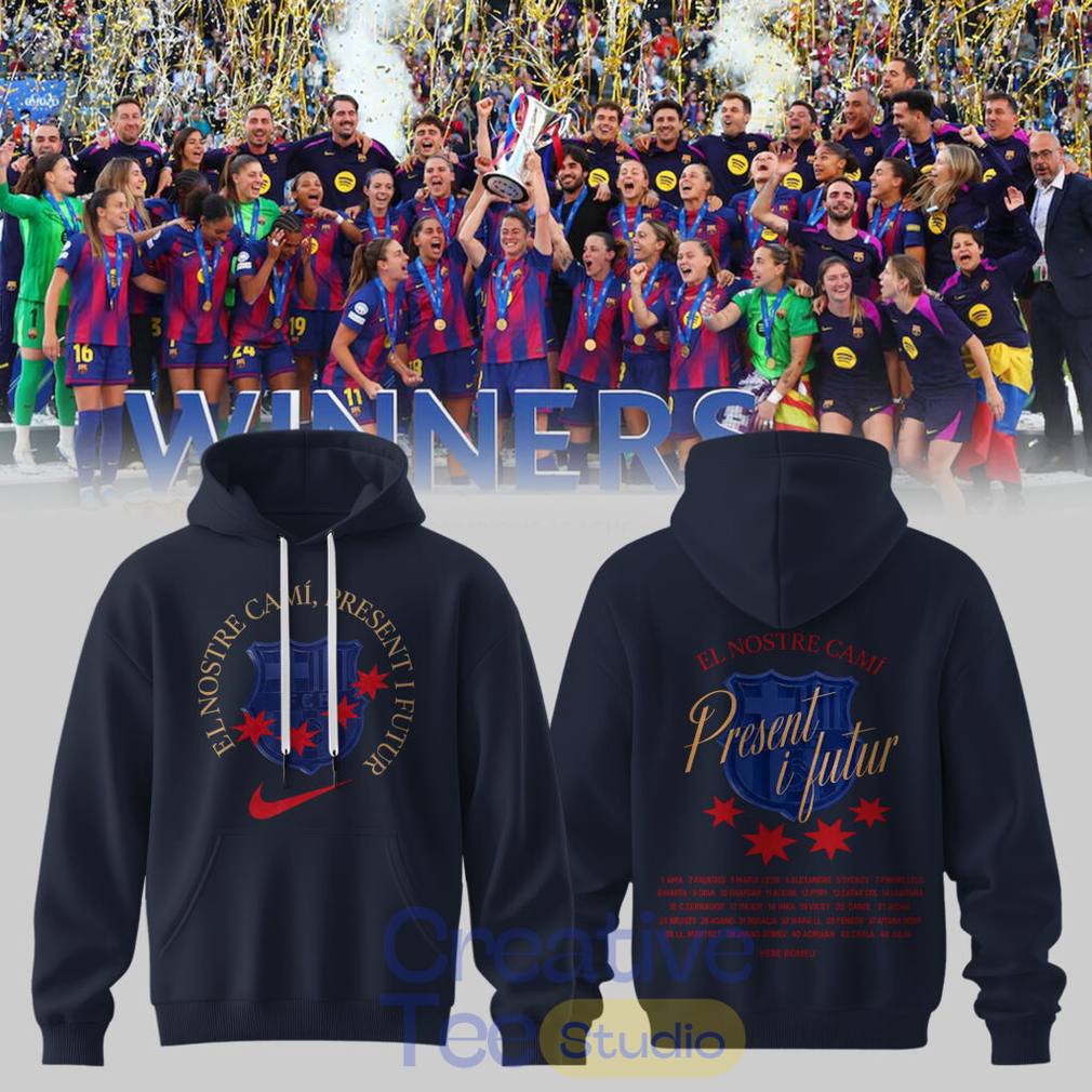 Barcelona Femení Champions League Campiones 2026 Special Tee Hoodie