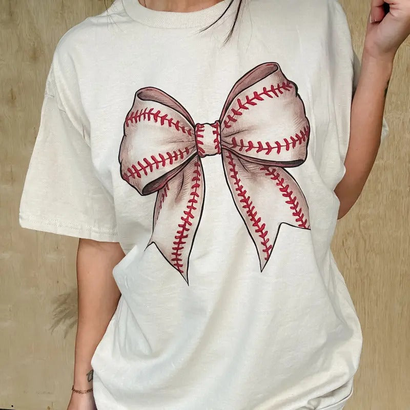 Baseball Bow Top T-Shirts