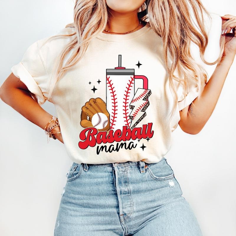 Baseball Mama Boujee Baseball Sports T-Shirts