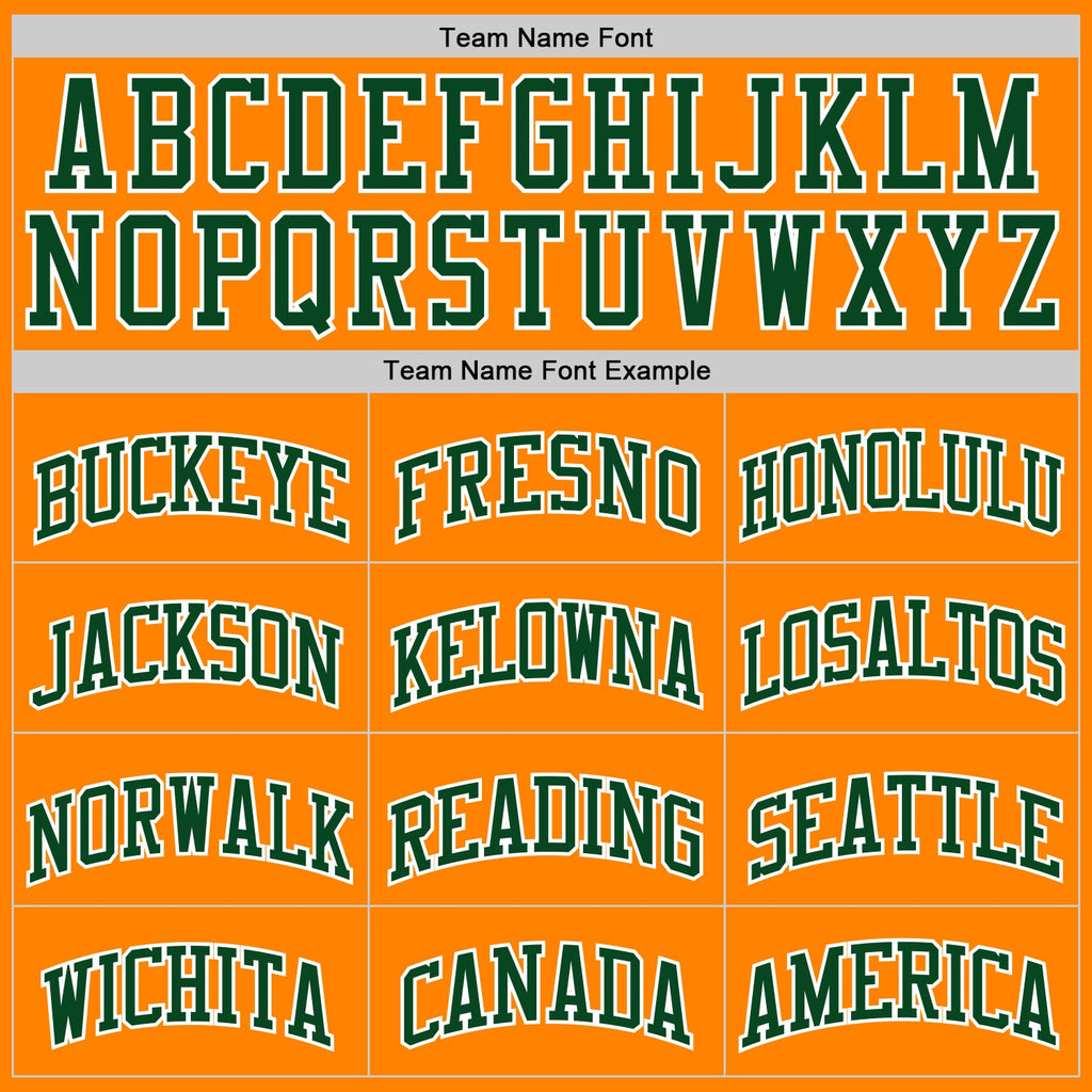 Custom Bay Orange Green-White Authentic Basketball Jersey