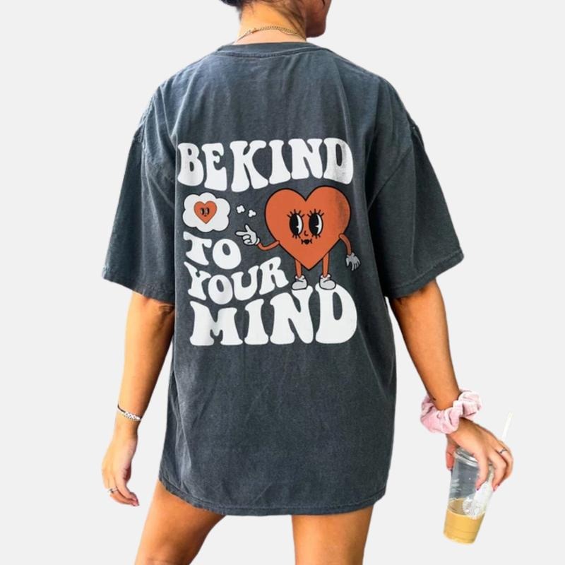 Be Kind Your Mind Mental Health Shirt Self Care Anxiety Depression ADHD PTSD Mental Health T-Shirts
