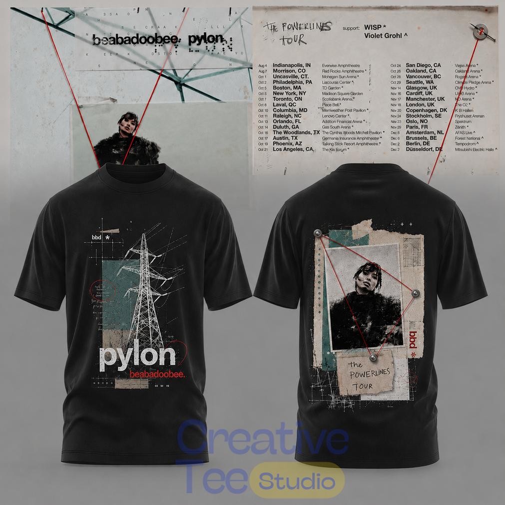Beabadoobee – The Powerlines Tour Powerline Collage T-Shirt