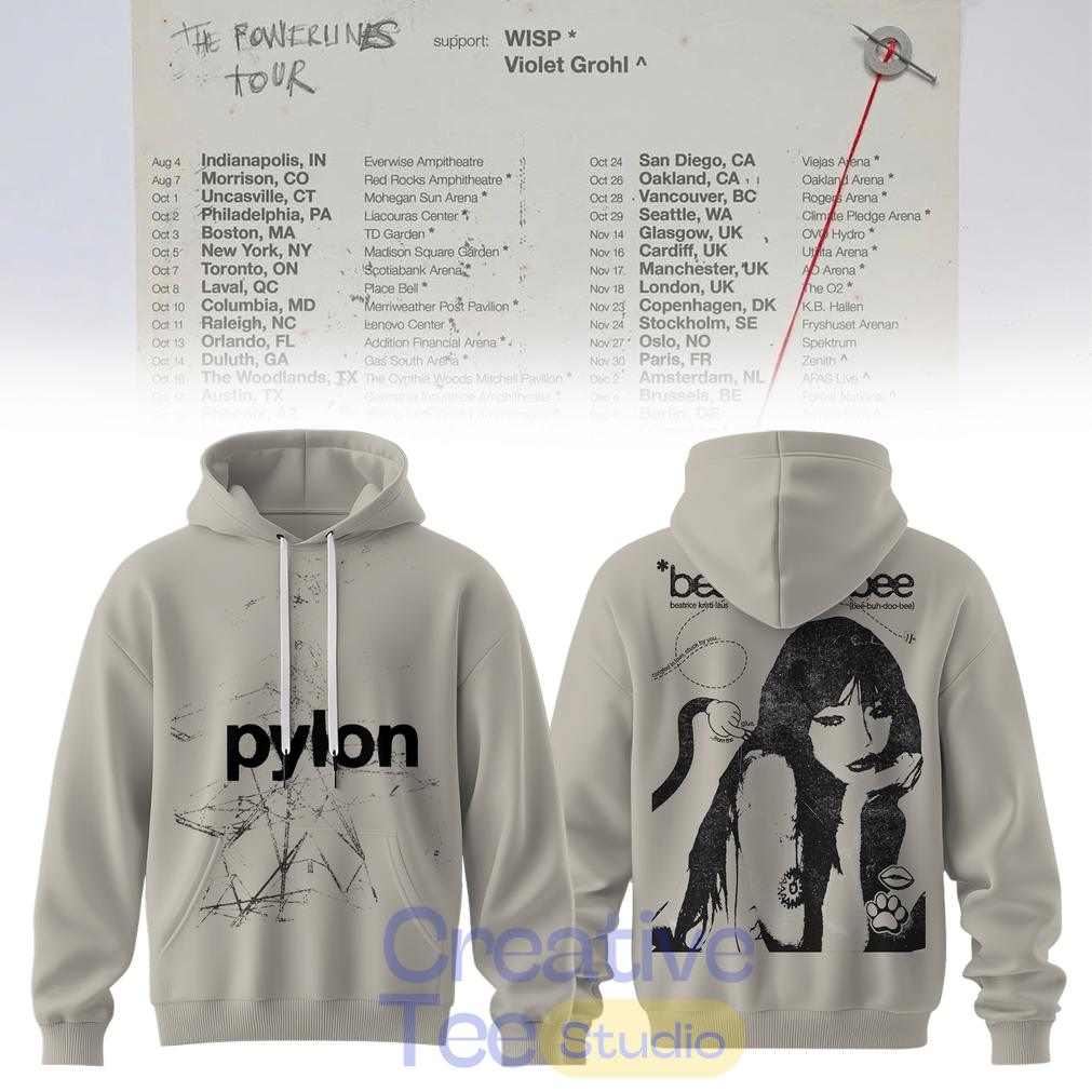 Beabadoobee – The Powerlines Tour Pylon Graphic Hoodie