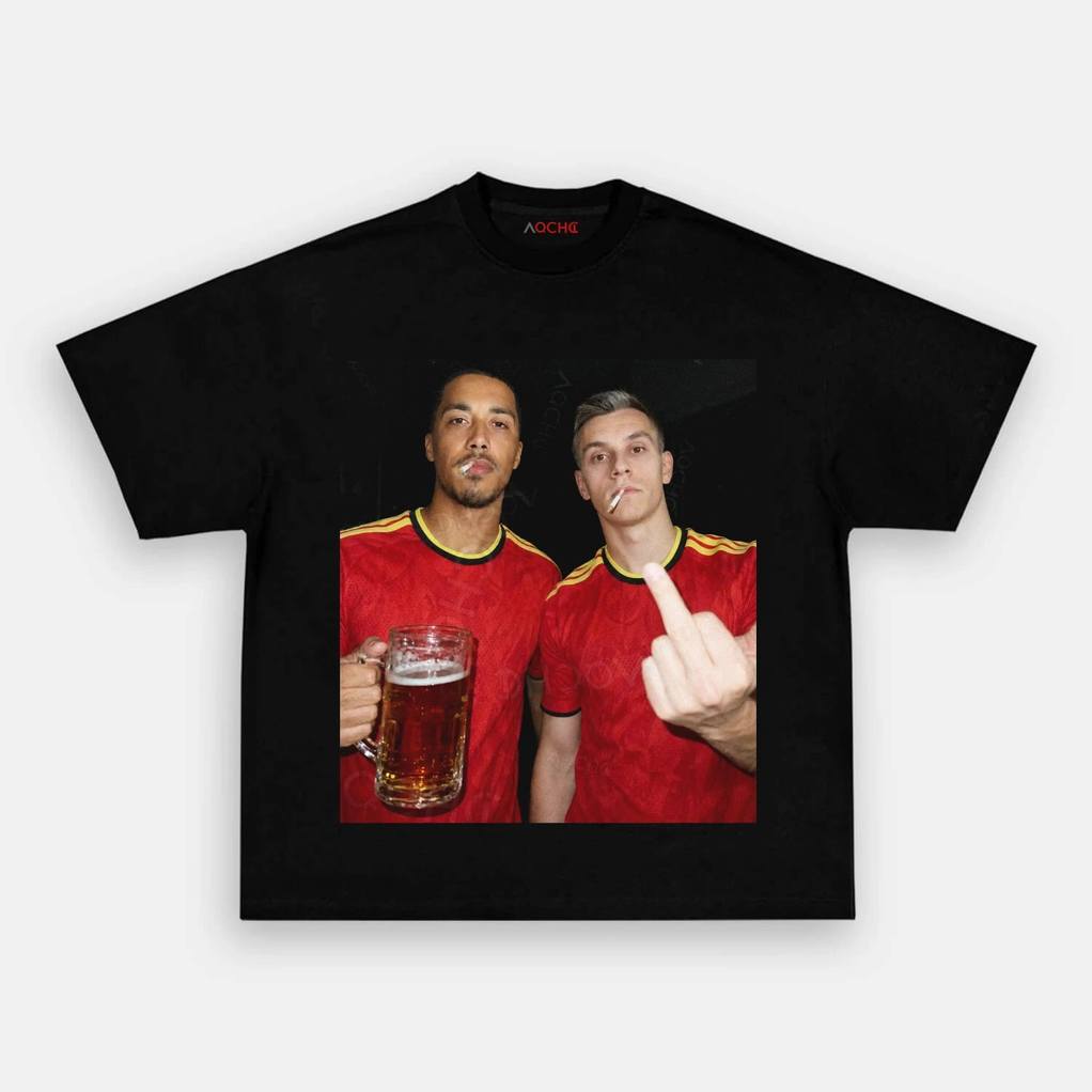 Belgium Football Team Trossard x Tielemans Drunk Smoke Shirt
